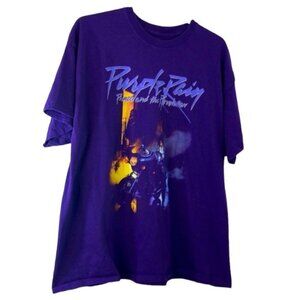 The Prince Estate Prince T shirt size 2X purple with Prince and motorcycle.​​